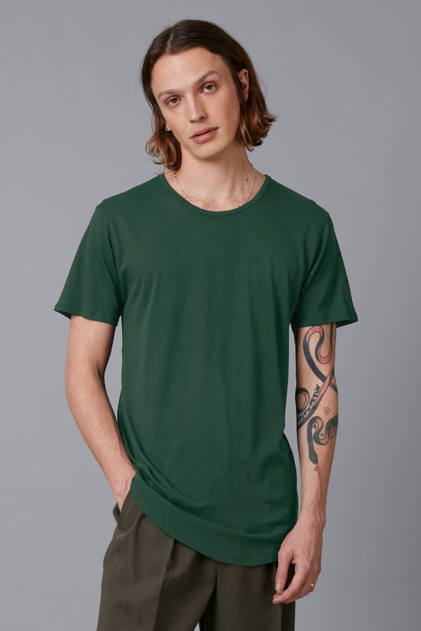 Forest Green Aalto Bamboo Cotton Tee