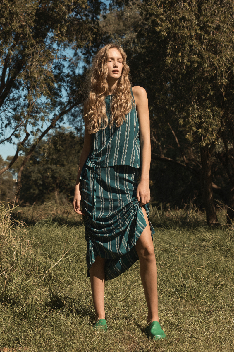 Sycamore Green Kora Midi Skirt