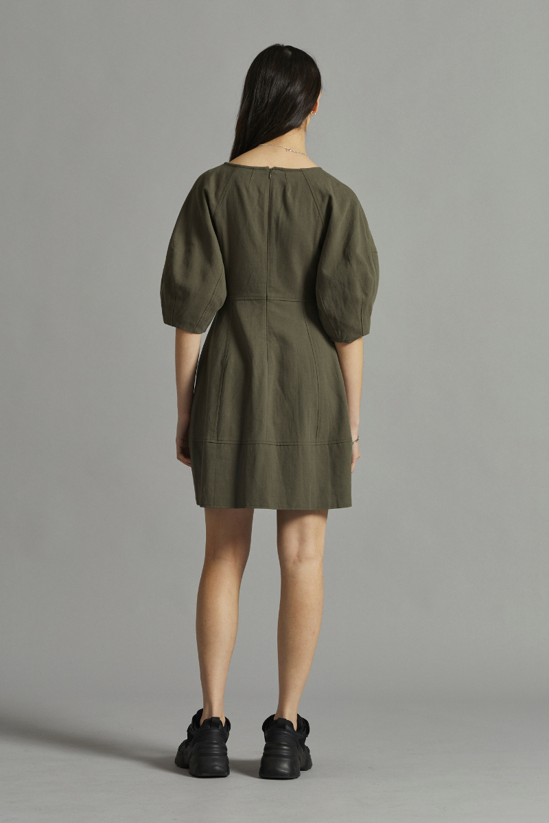 Khaki Arbor Mini Dress
